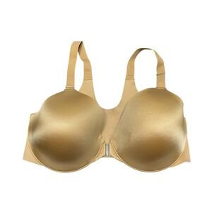 Soma Bra Vanishing Back Full Coverage Front Close Tan Sand Beige‎ Size 36D